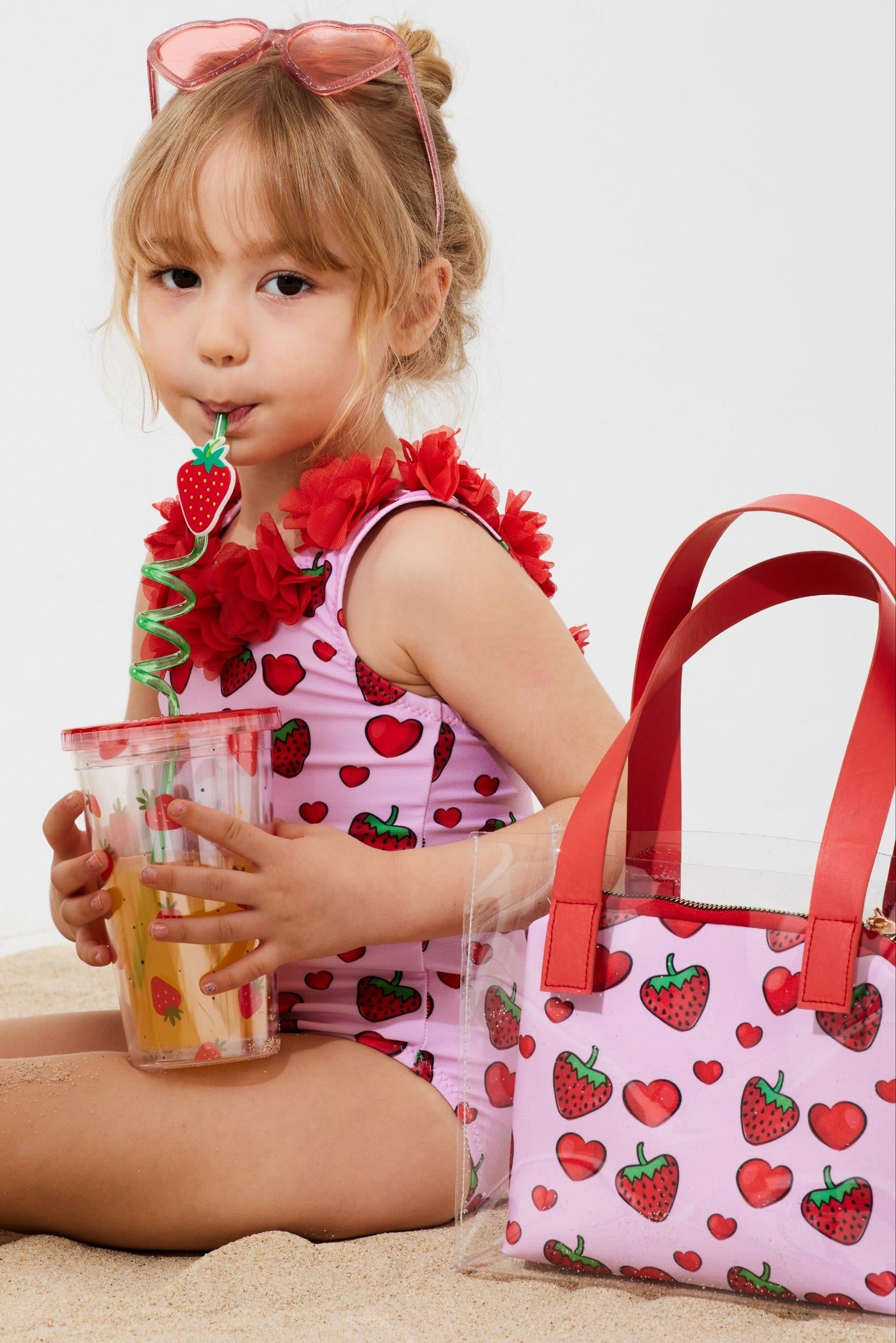 BEACHWEAR ÇİLEK MAYO 