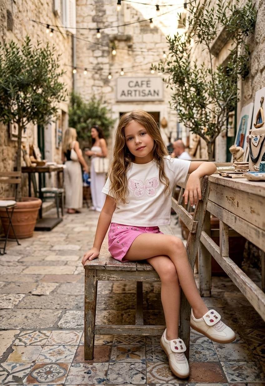 BUTTERFLY TSHIRT ŞORT TAKIM (7-11 YAŞ ARASI)