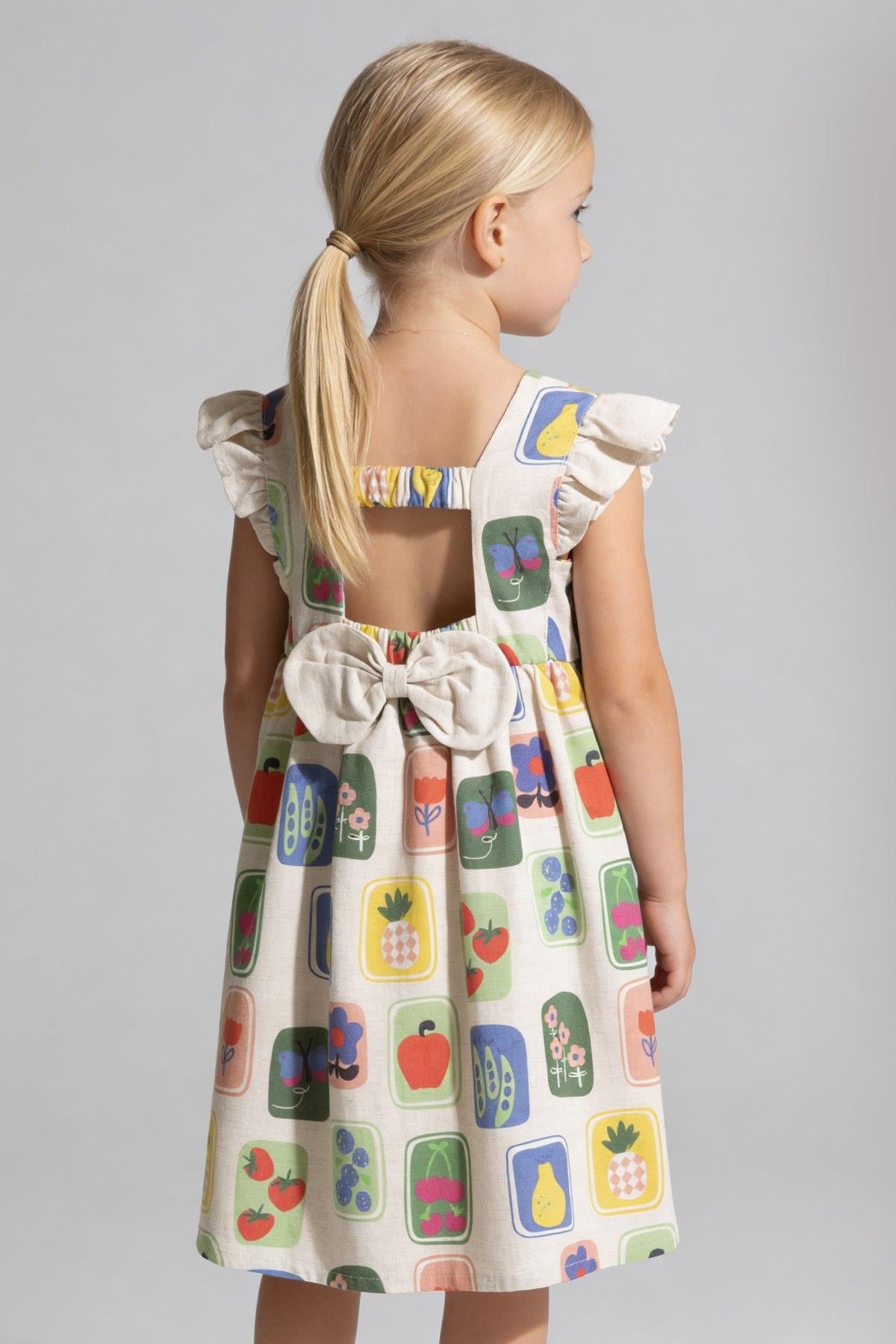 FRUITS KETEN ELBİSE