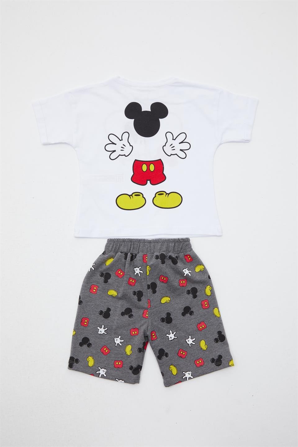 Gri Şortlu Mickey Takım