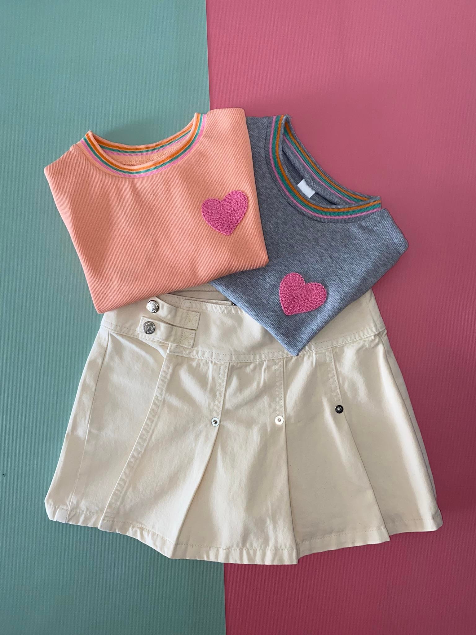 Kalp Detay Kaşkorse Tshirt