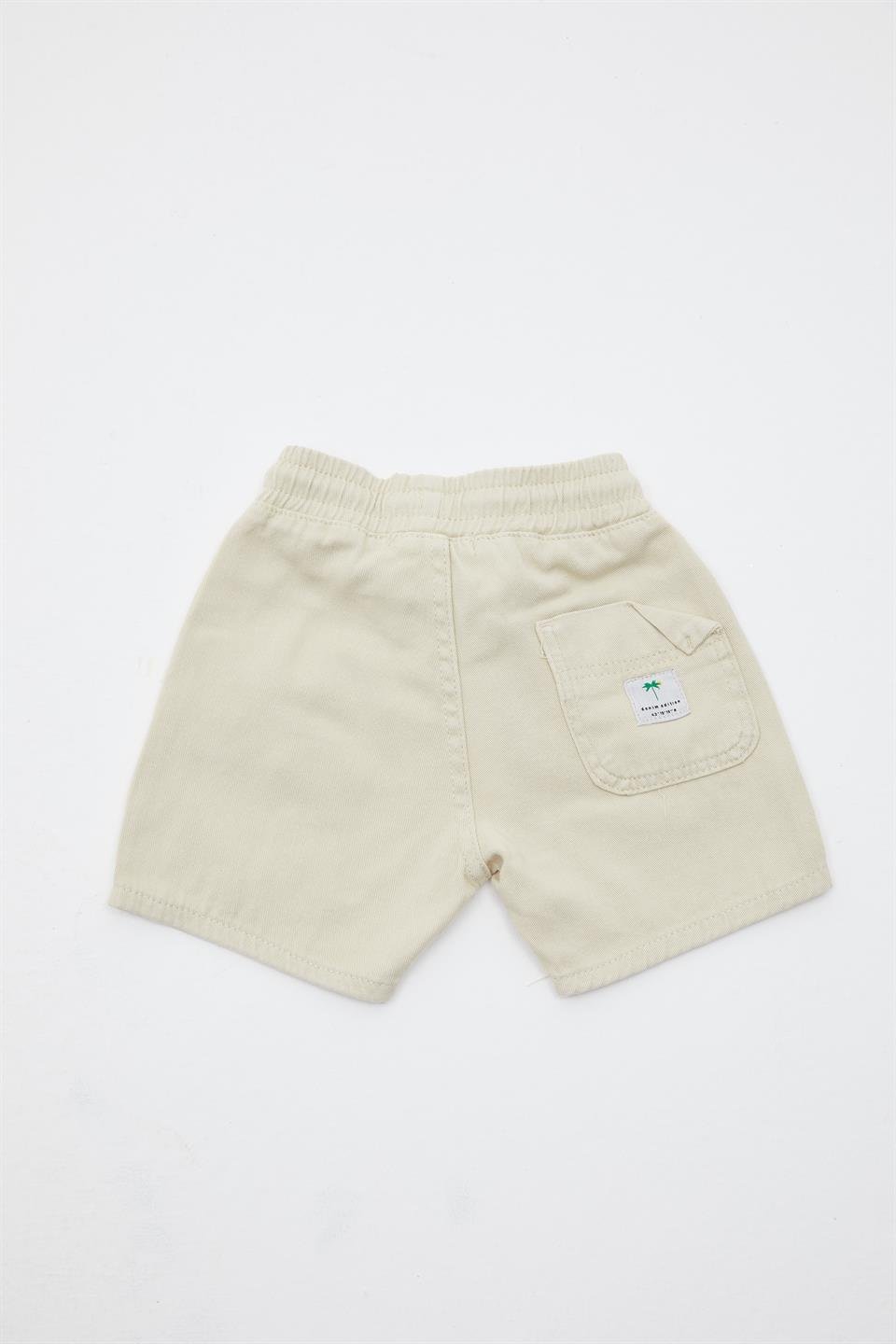 Krem Erkek Şort