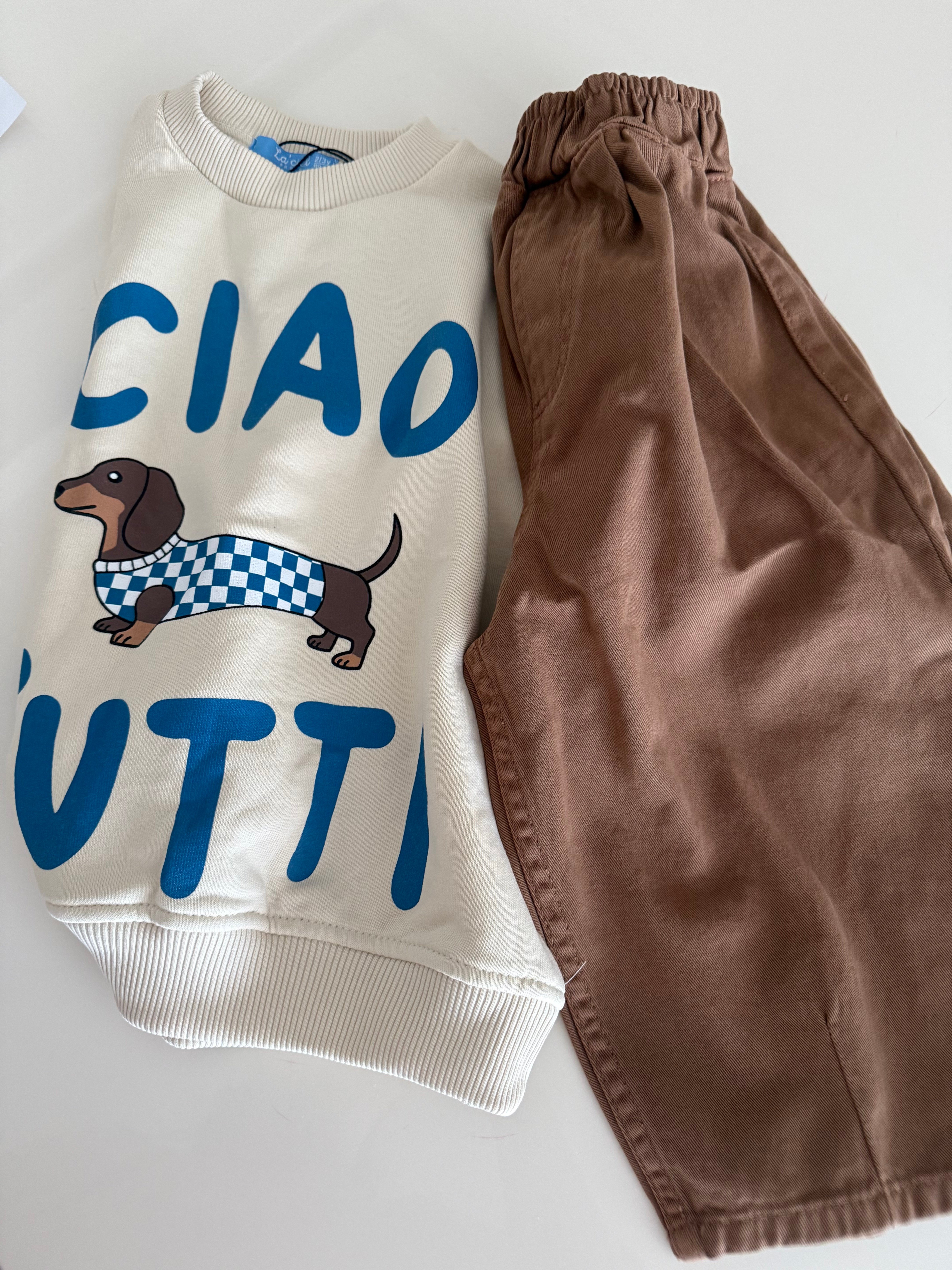 LA'CIEL PARİS CIAO TUTTI SWEATSHIRT BALLOON JEAN TAKIM