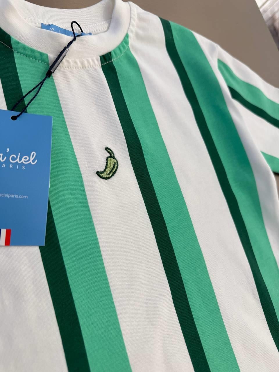 LA'CIEL PARİS ÇİZGİLİ PEPPER  TAKIM (UNISEX) YEŞİL