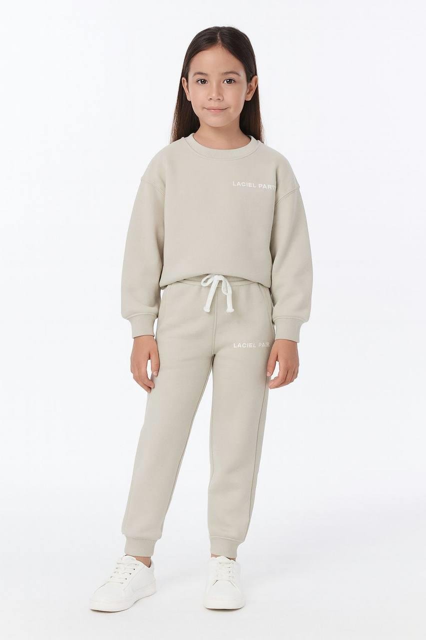 LA'CIEL PARİS LOGOLU BASIC TAKIM UNISEX (BEJ)