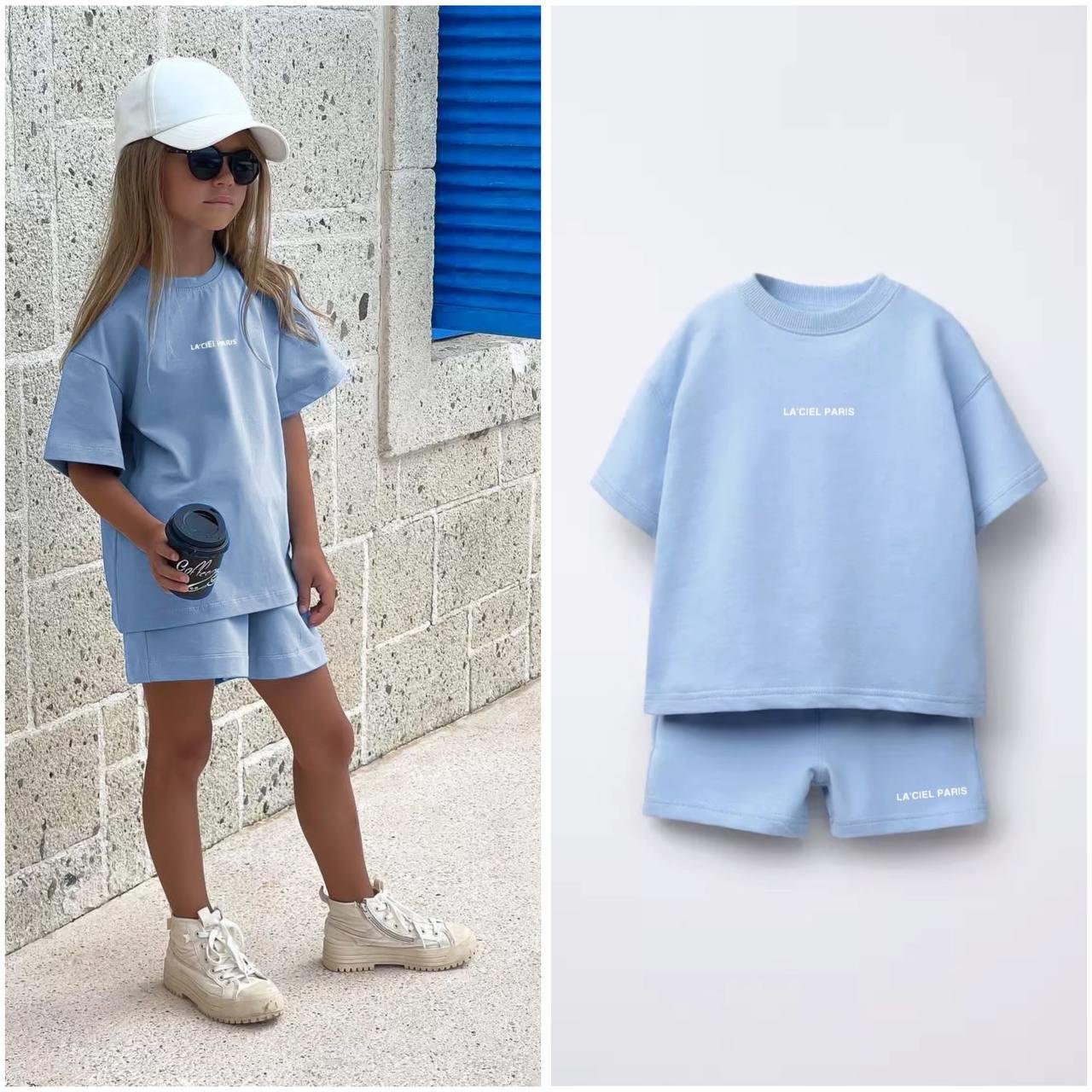 LA'CIEL UNISEX BASIC TSHIRT ŞORT TAKIM