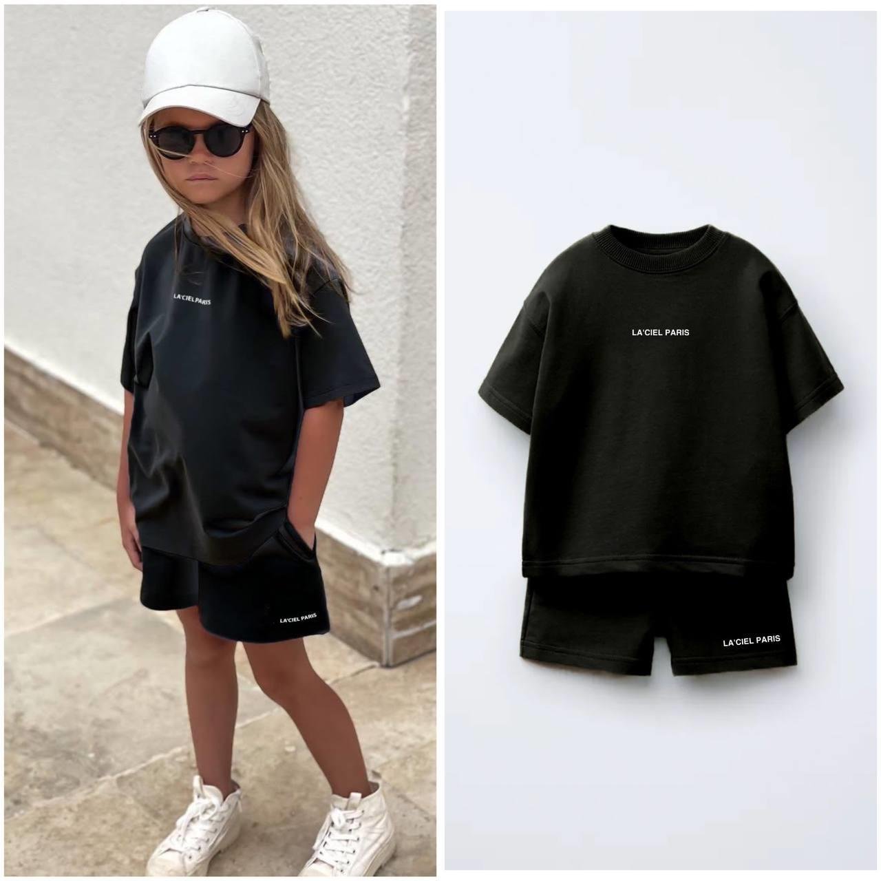 LA'CIEL UNISEX BASIC TSHIRT ŞORT TAKIM