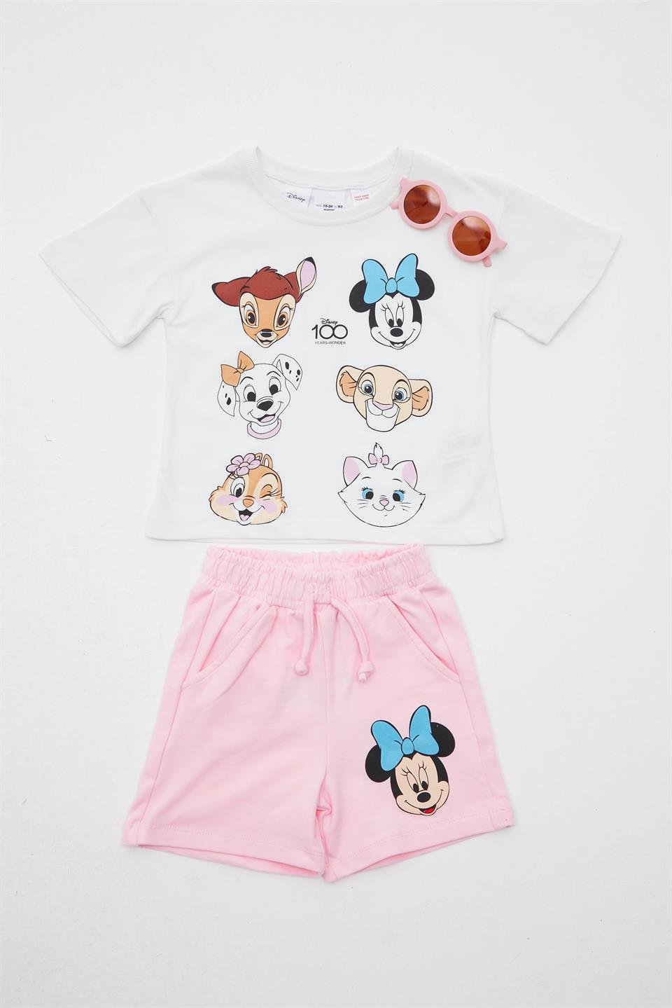Pembe Şortlu Minnie Takım