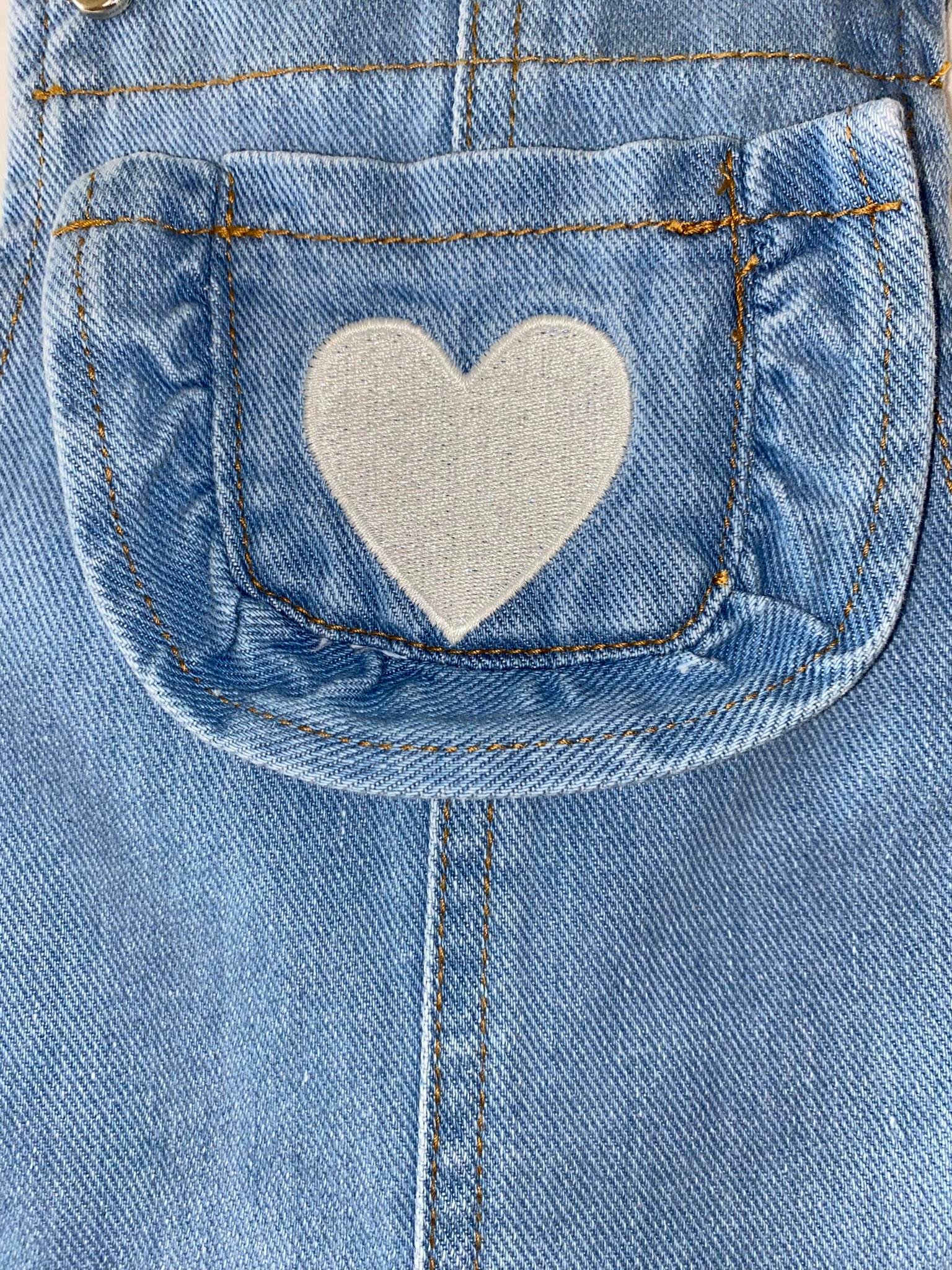 Şortlu Denim Salopet