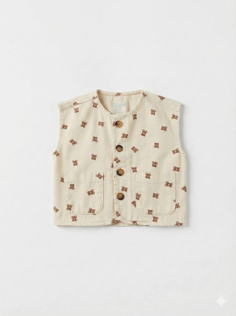 TEDDY BEAR DENİM YELEK