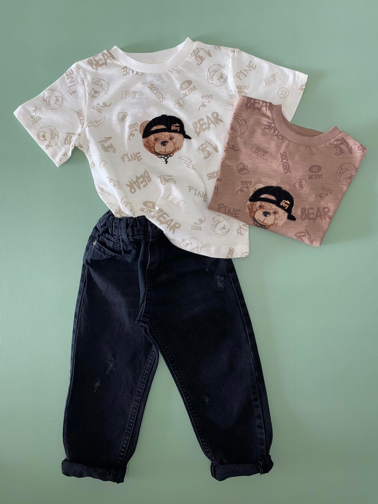 Teddy Bear Tshirt (Bej)