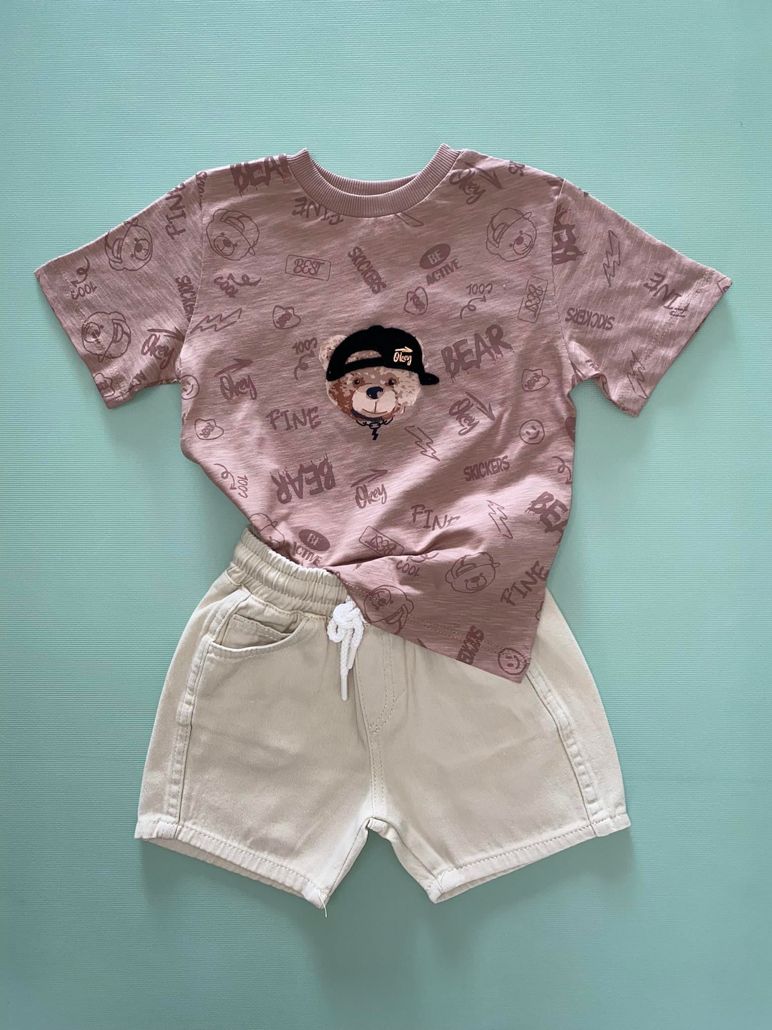 Teddy Bear Tshirt (Çikolata)