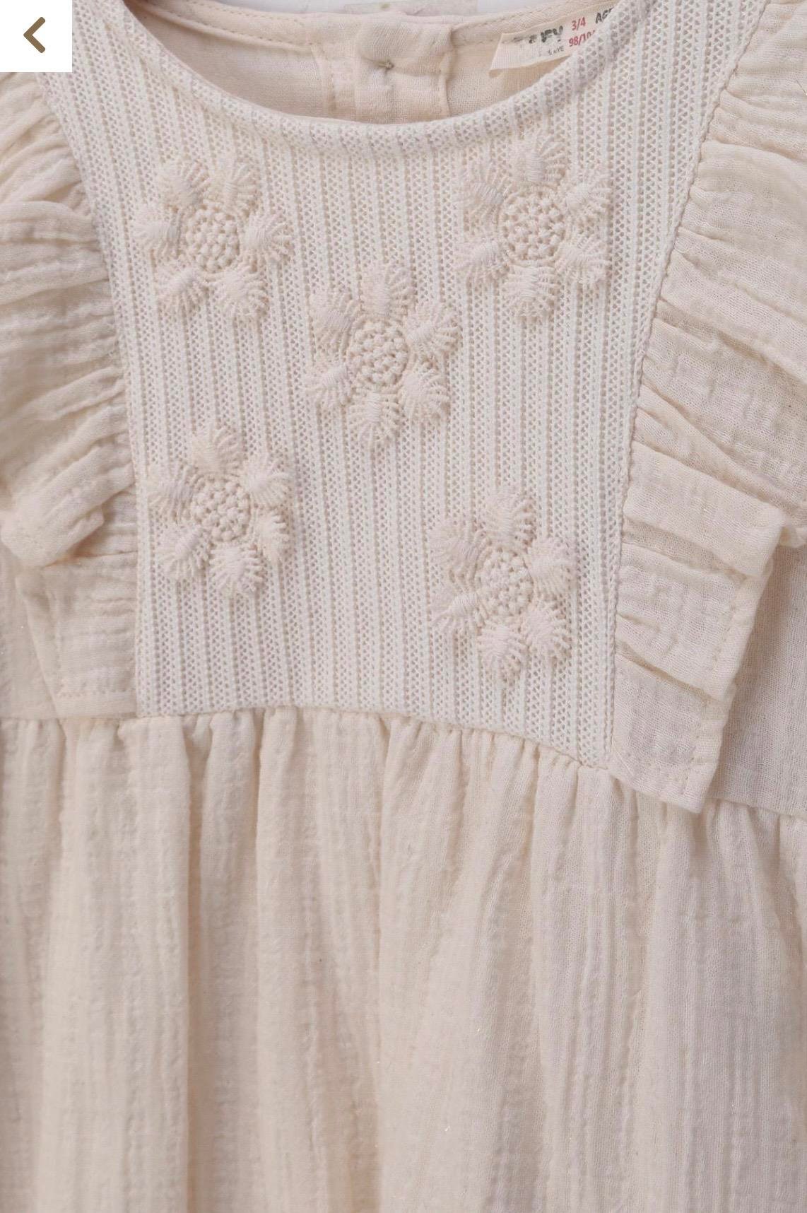 VOLANLI MÜSLİN ELBİSE