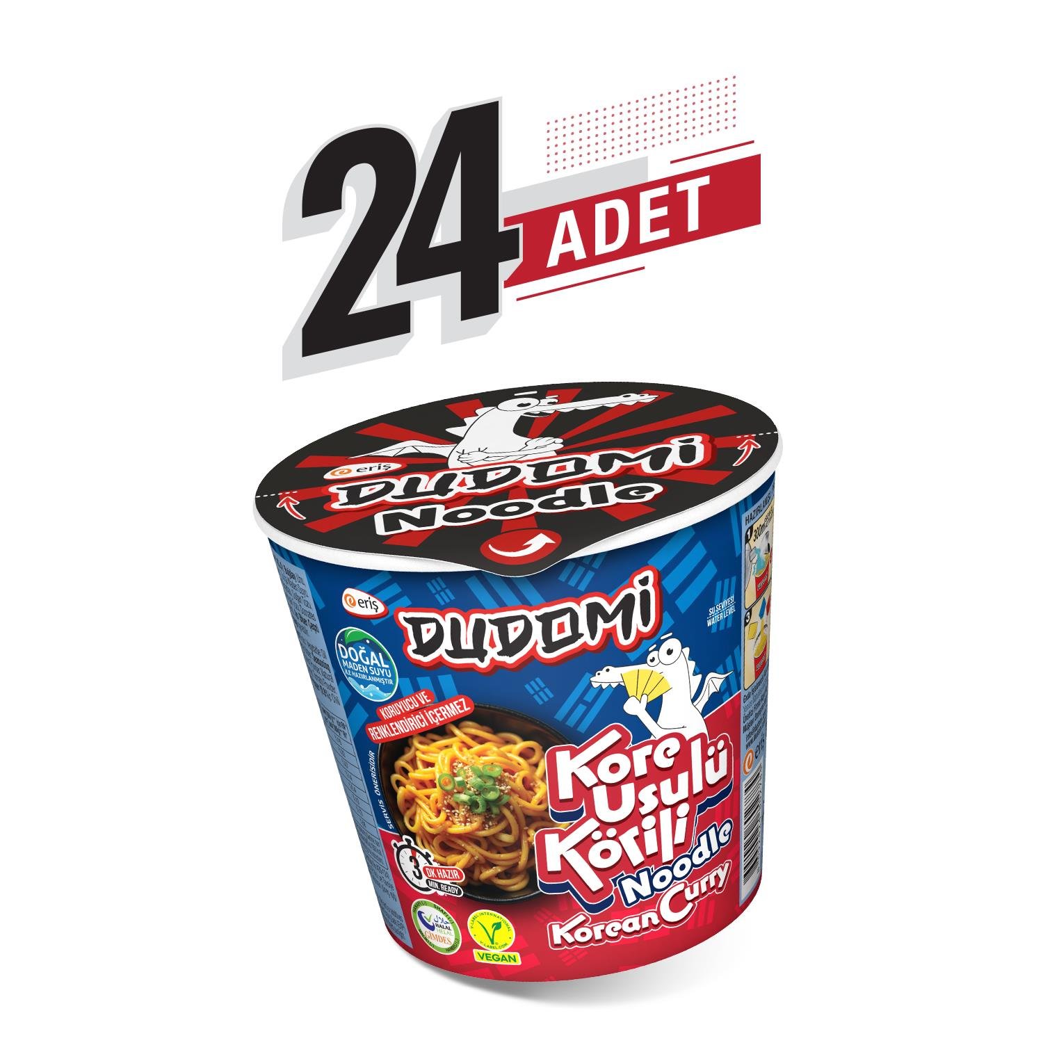 Dudomi Kore Usulü Körili Noodle Bardak 60 Gr.