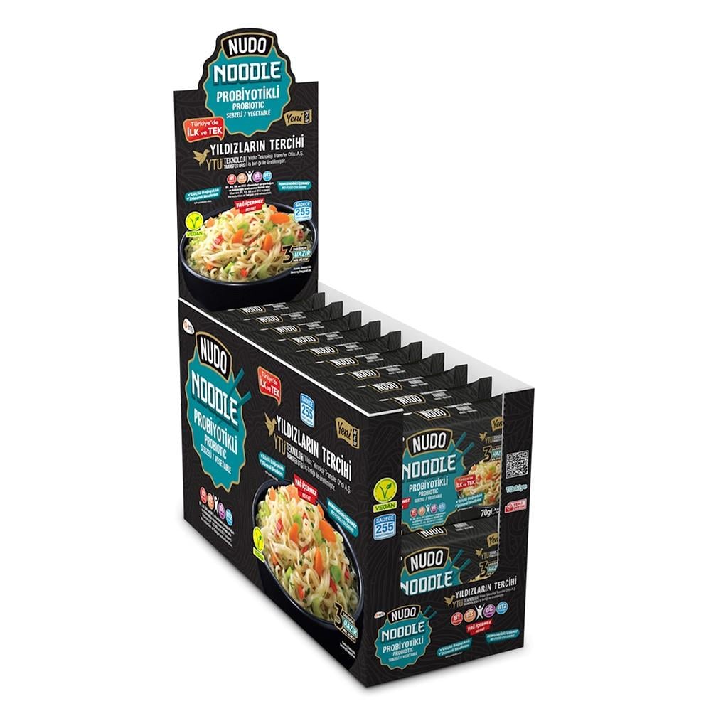 Nudo Probiyotikli Sebzeli Noodle Poşet 70 Gr.