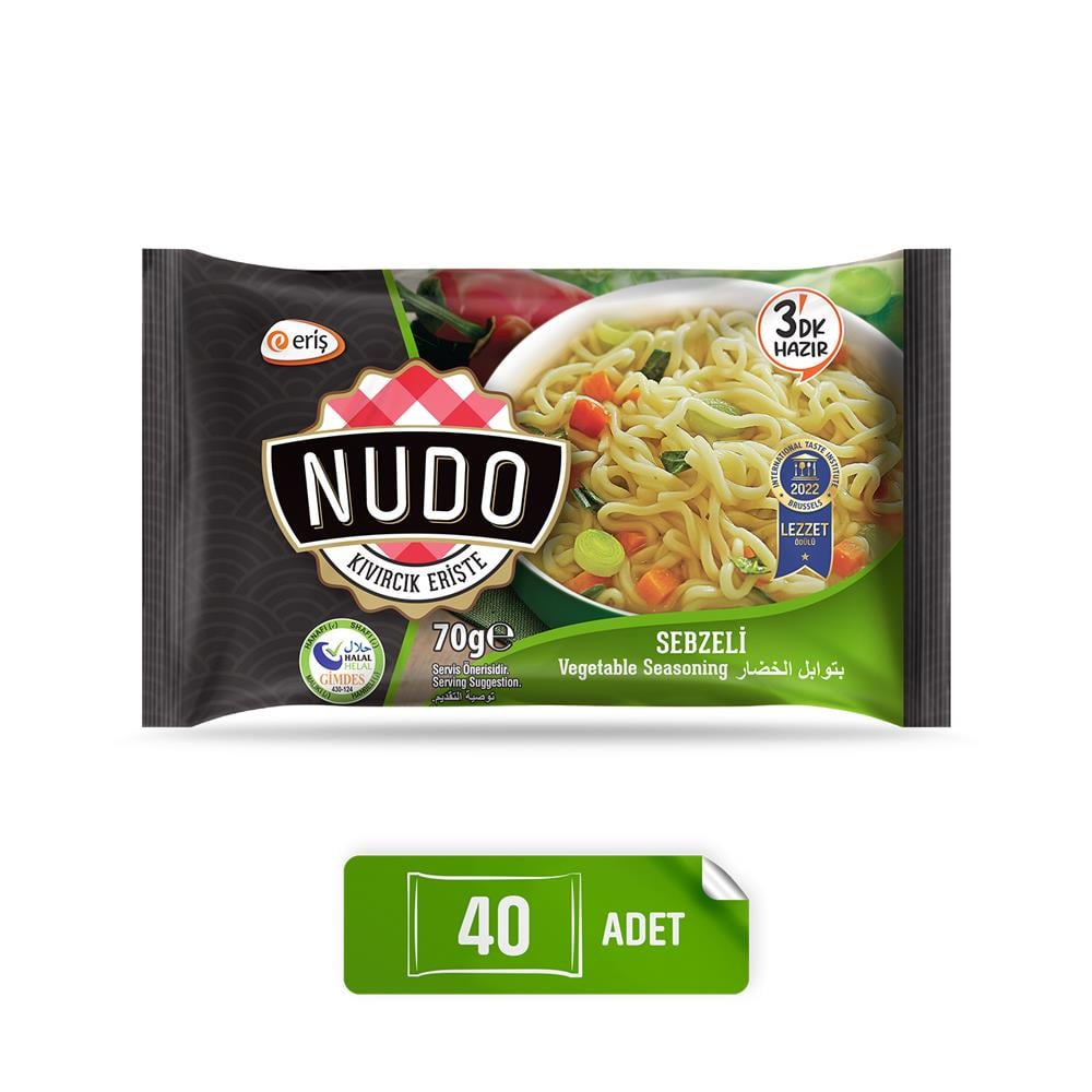 Nudo Sebzeli Noodle Poşet 70 Gr.