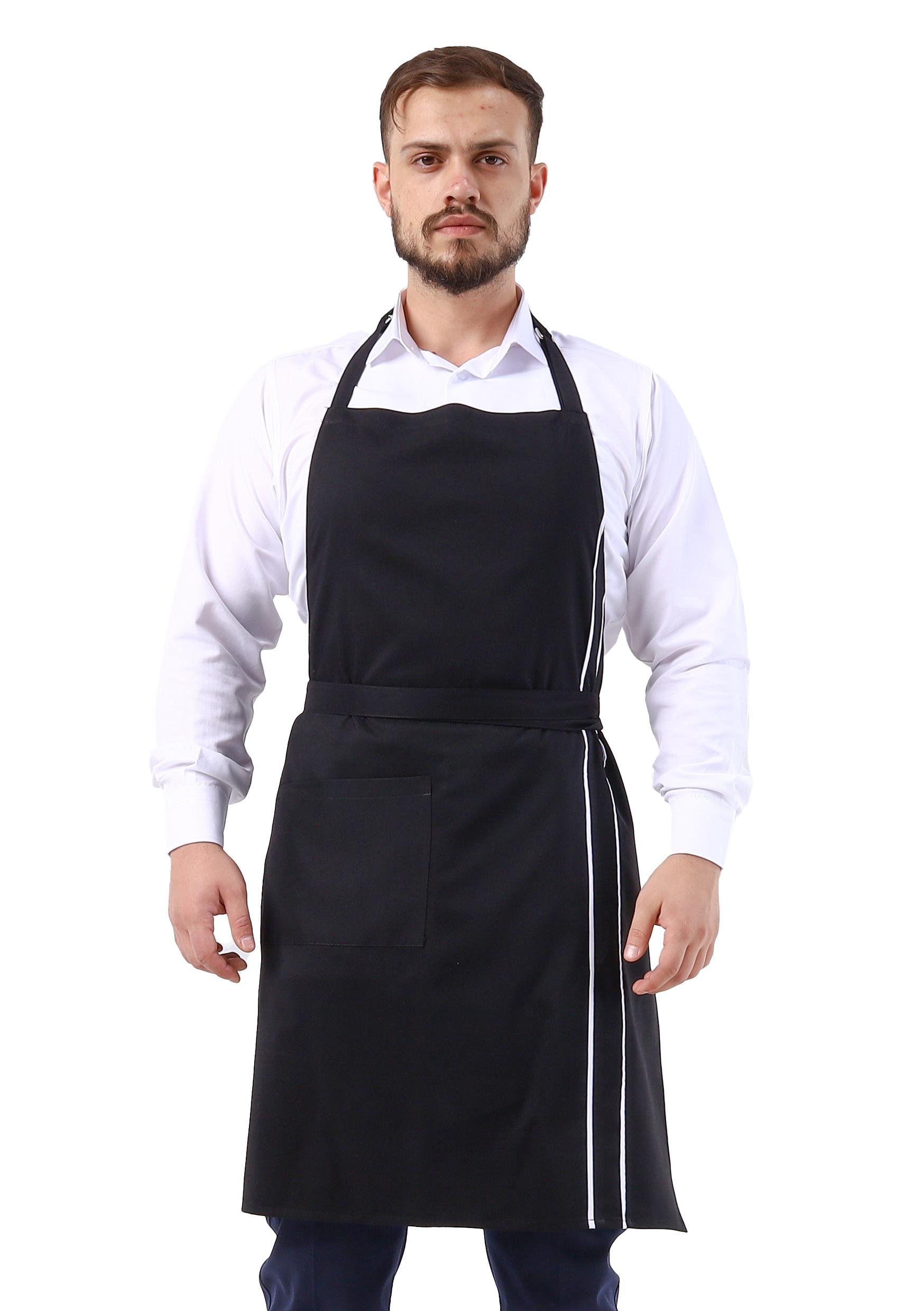 Barista Önlük Siyah-Beyaz, Barista Önlük Siyah-Beyaz - Concept Alina (İş Elbisesi, İş Kıyafetleri, Yanmaz İş Elbisesi, Yanmaz İş Kıyafeti, Alev Almaz İş Elbisesi, Toptan, Üreticileri, İmalatçıları, Konya, İstanbul, Kocaceli, Gebze), Aşçı-Garson Kıyafetleri
