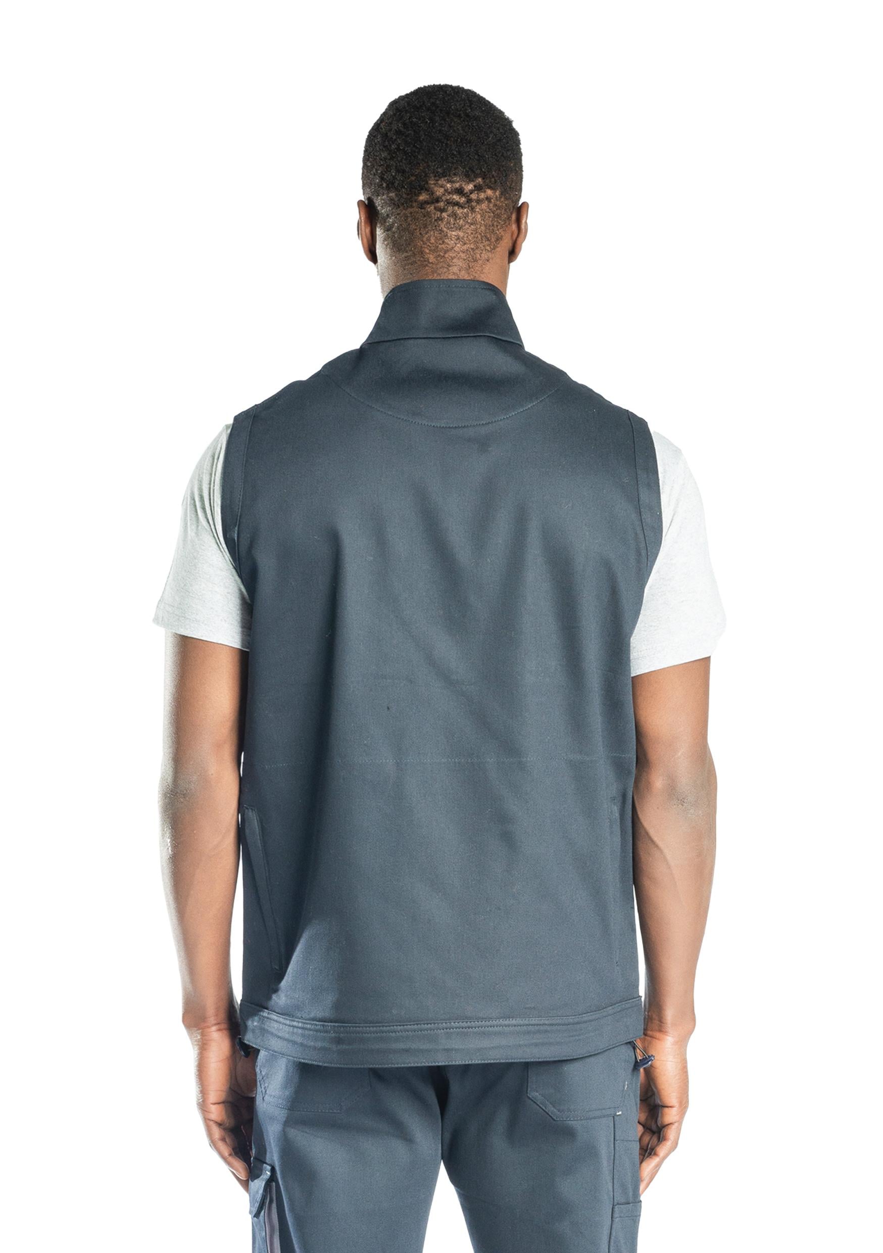 Tommy Work Vest Navy Blue, , Vest 