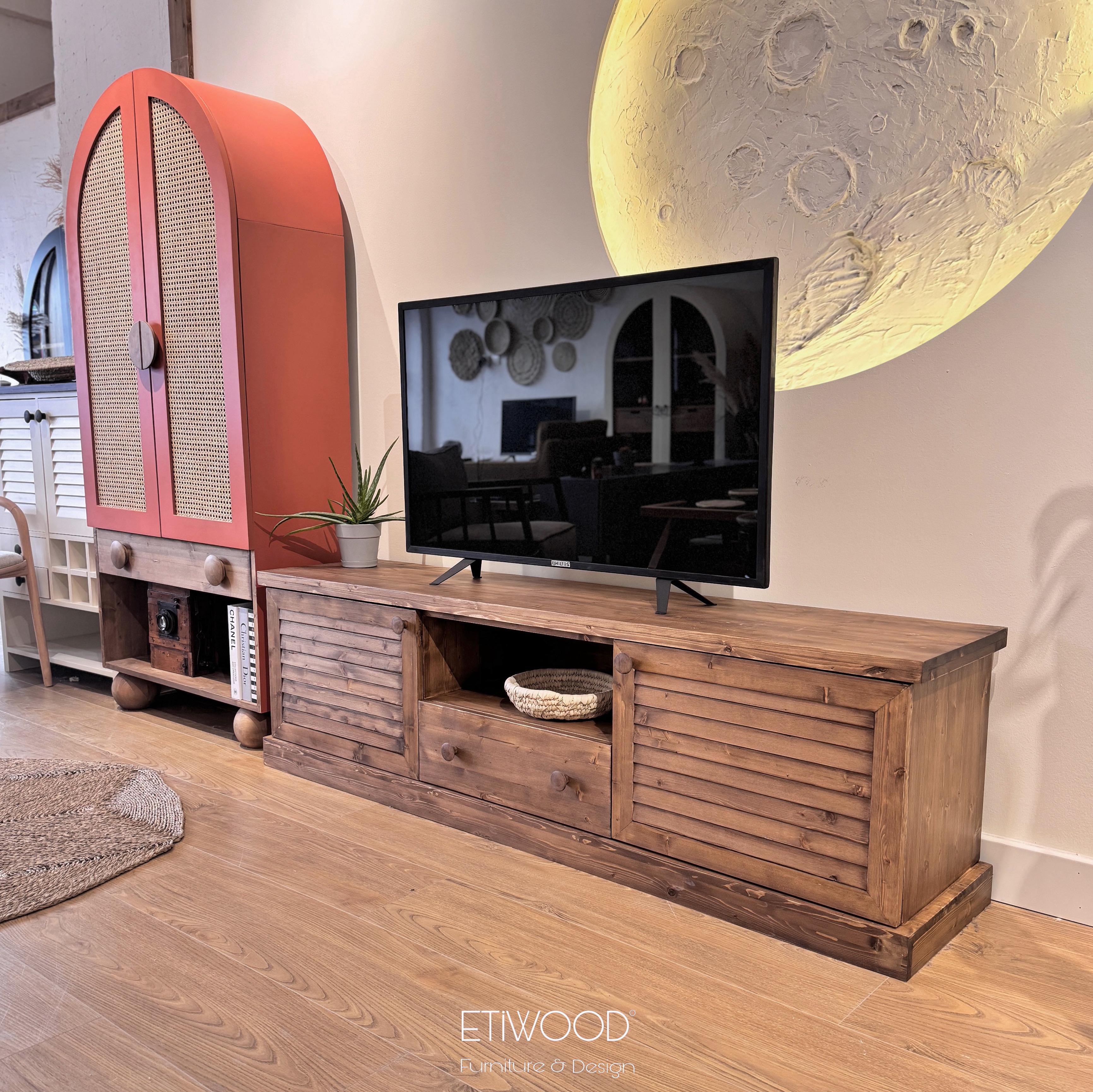 Etiwood Panjurlu Ağaç Tv Sehpası Etiwood Panjurlu Ağaç Tv SehpasıTV ÜniteleriEtiwood Panjurlu Ağaç Tv Sehpası 