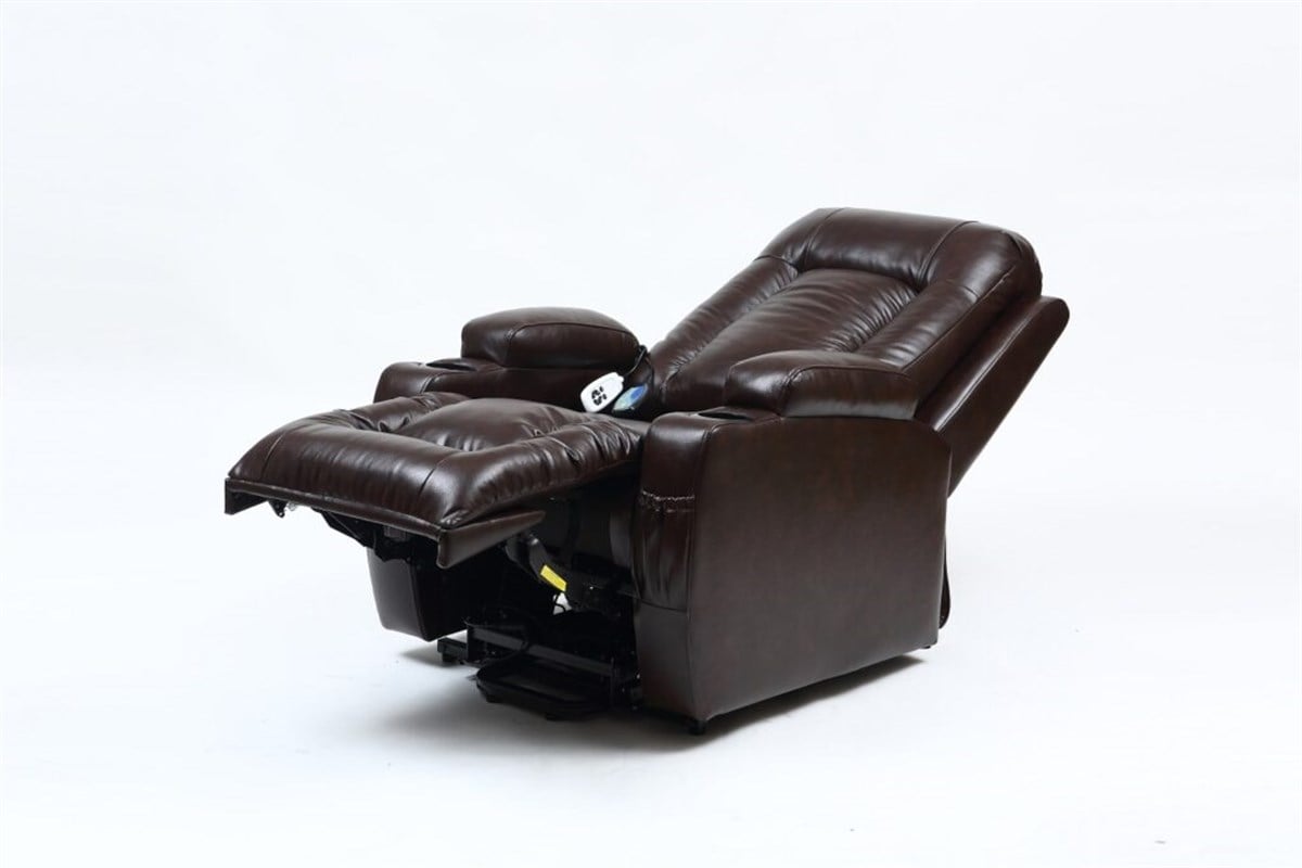 Cellini Happy Daddy Plus Deri Kahve Masajlı Baba Tv Koltuğu