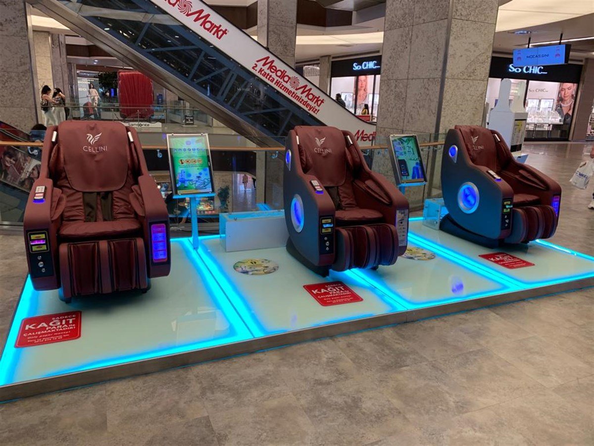 Cellini X7 Jetonlu Ticari Masaj Koltuğu