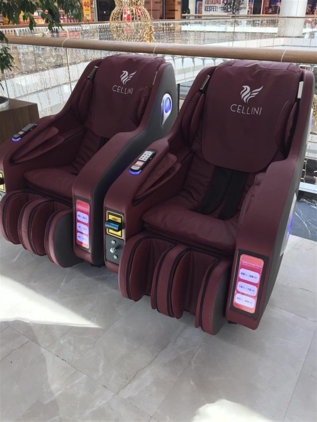 Cellini X7 Jetonlu Ticari Masaj Koltuğu