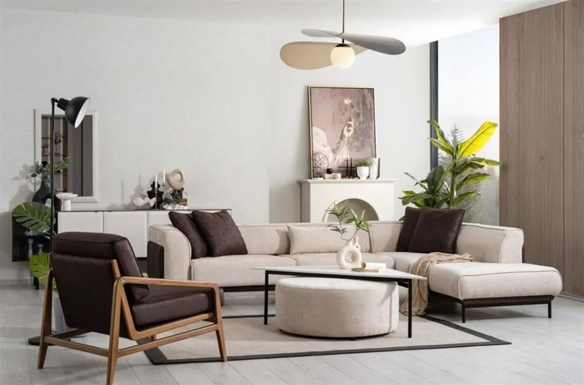 Beyaz Sectional Set