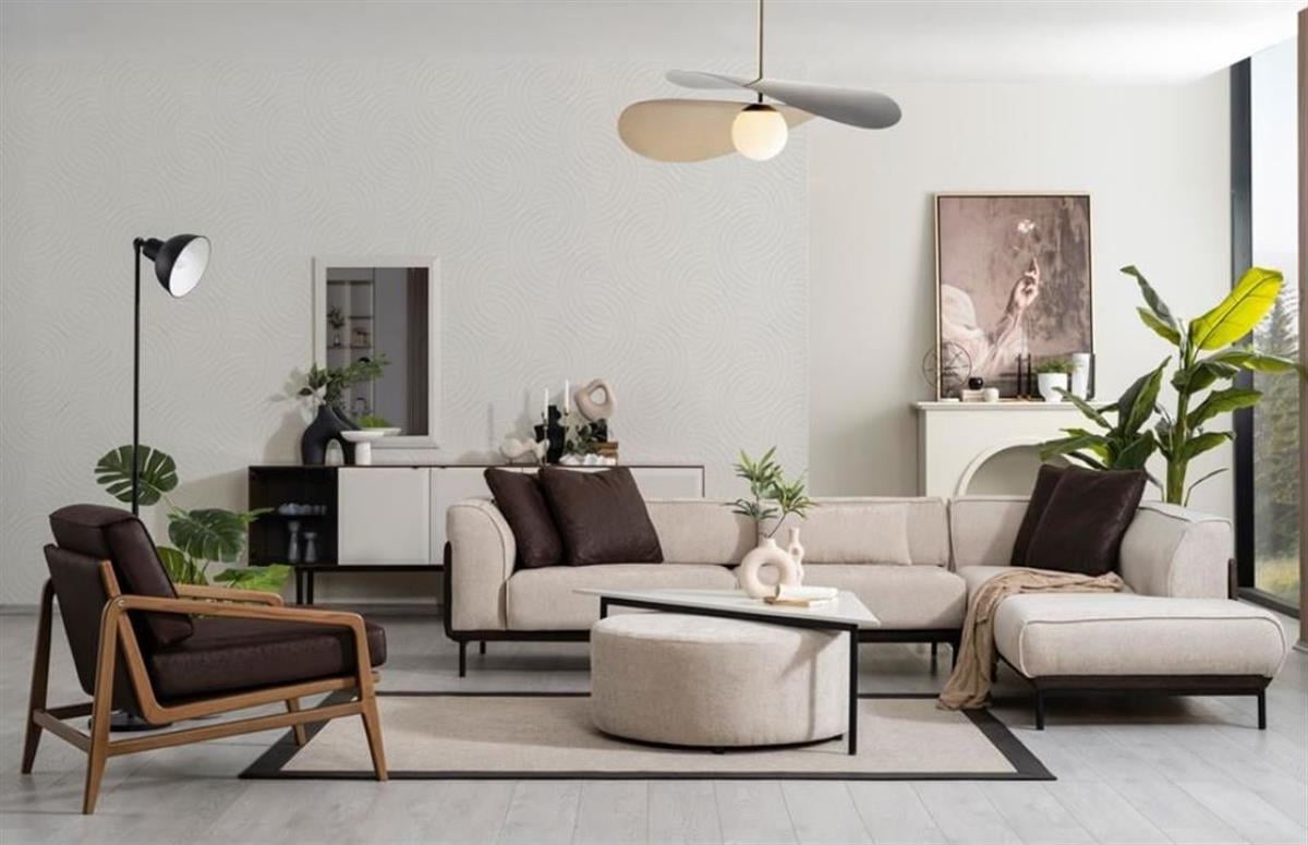 Beyaz Sectional Set