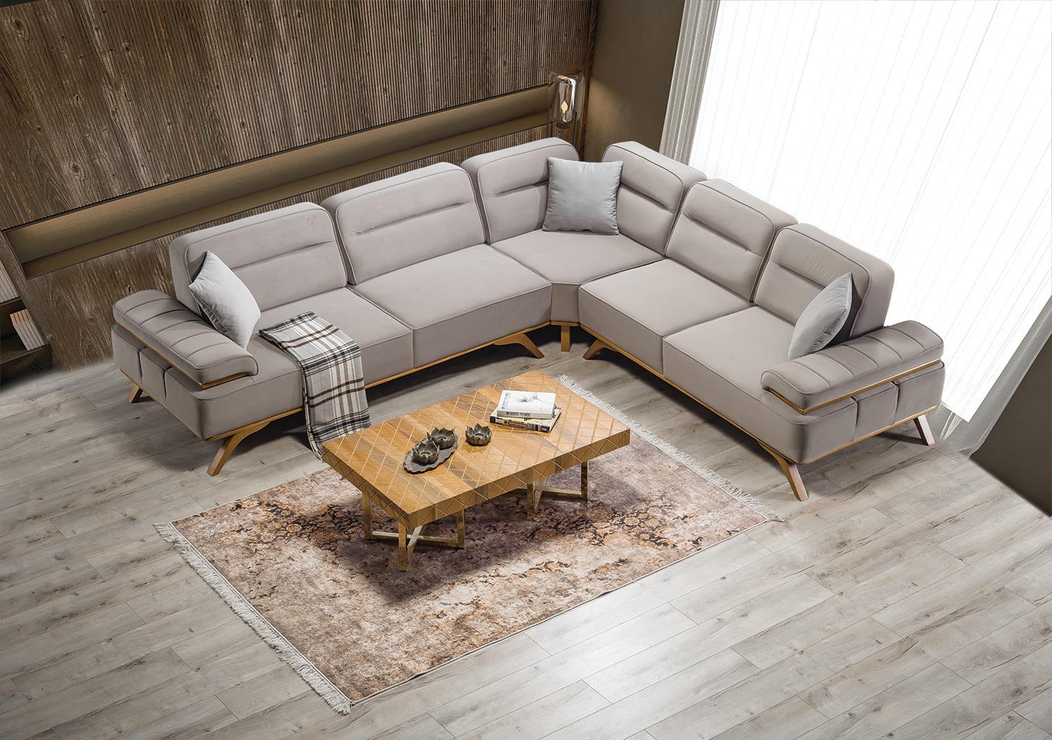 Silver Bordo Köşe Takımı