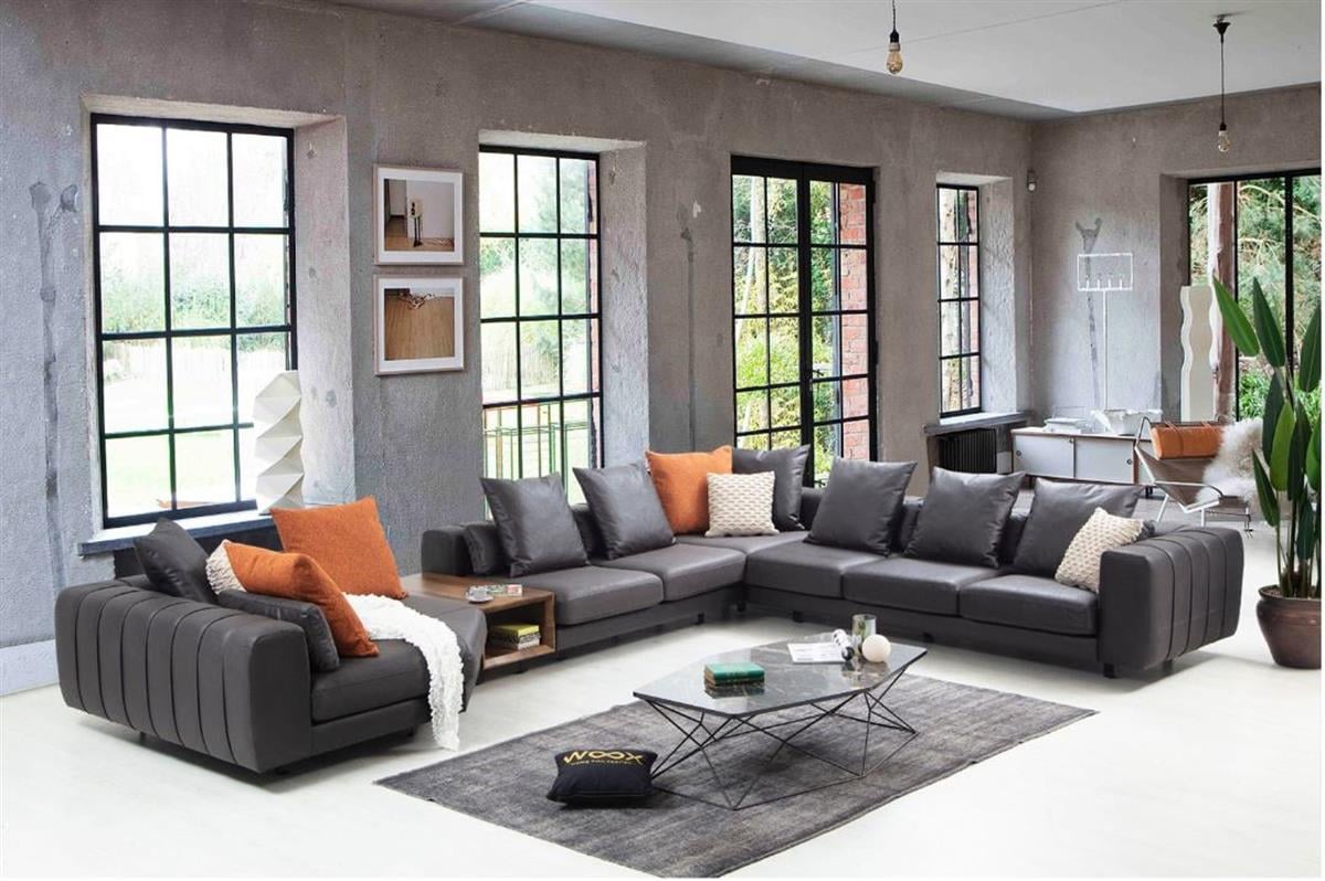 Soft Modern Sectional Set