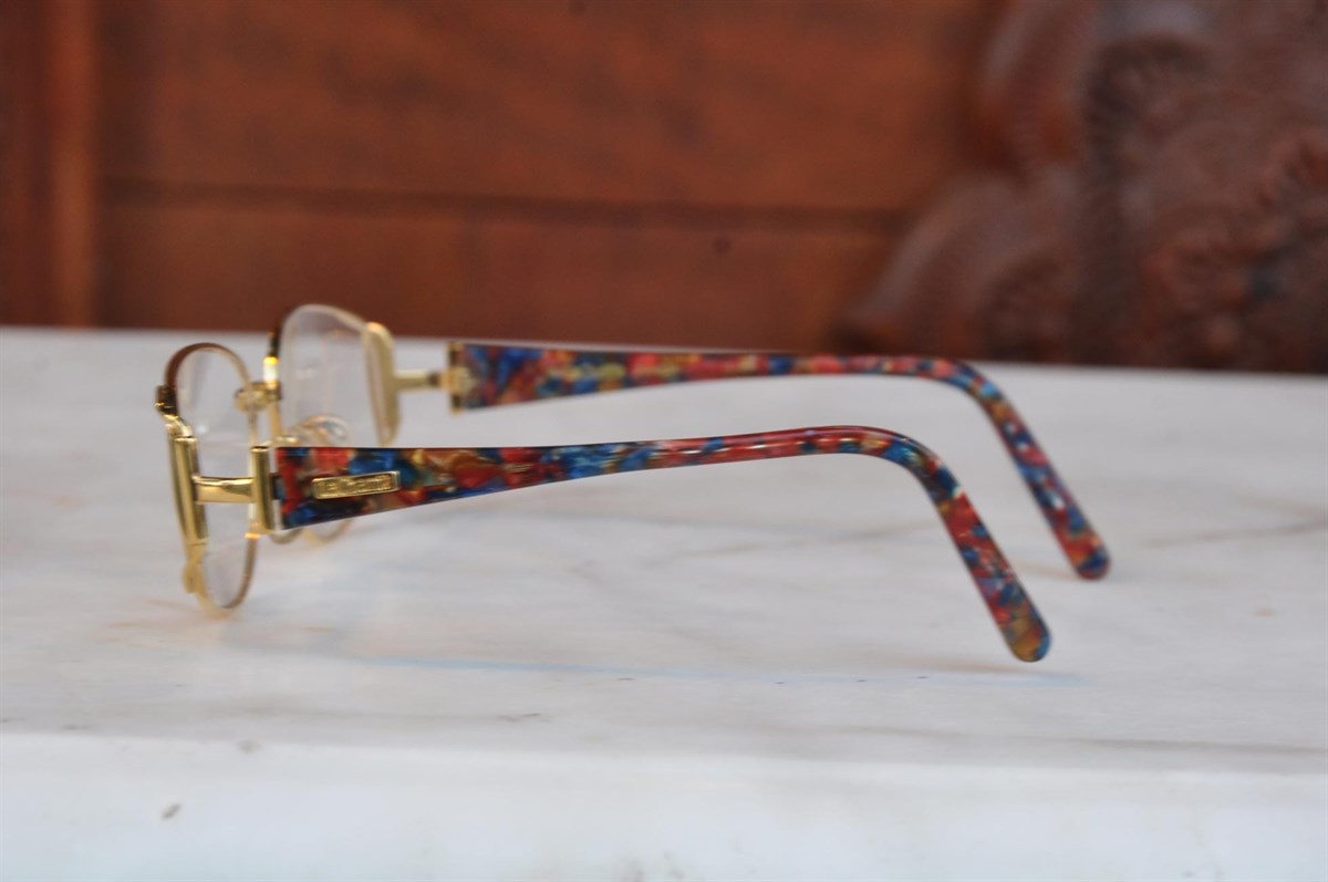 altın kaplama vintage optik gözlük