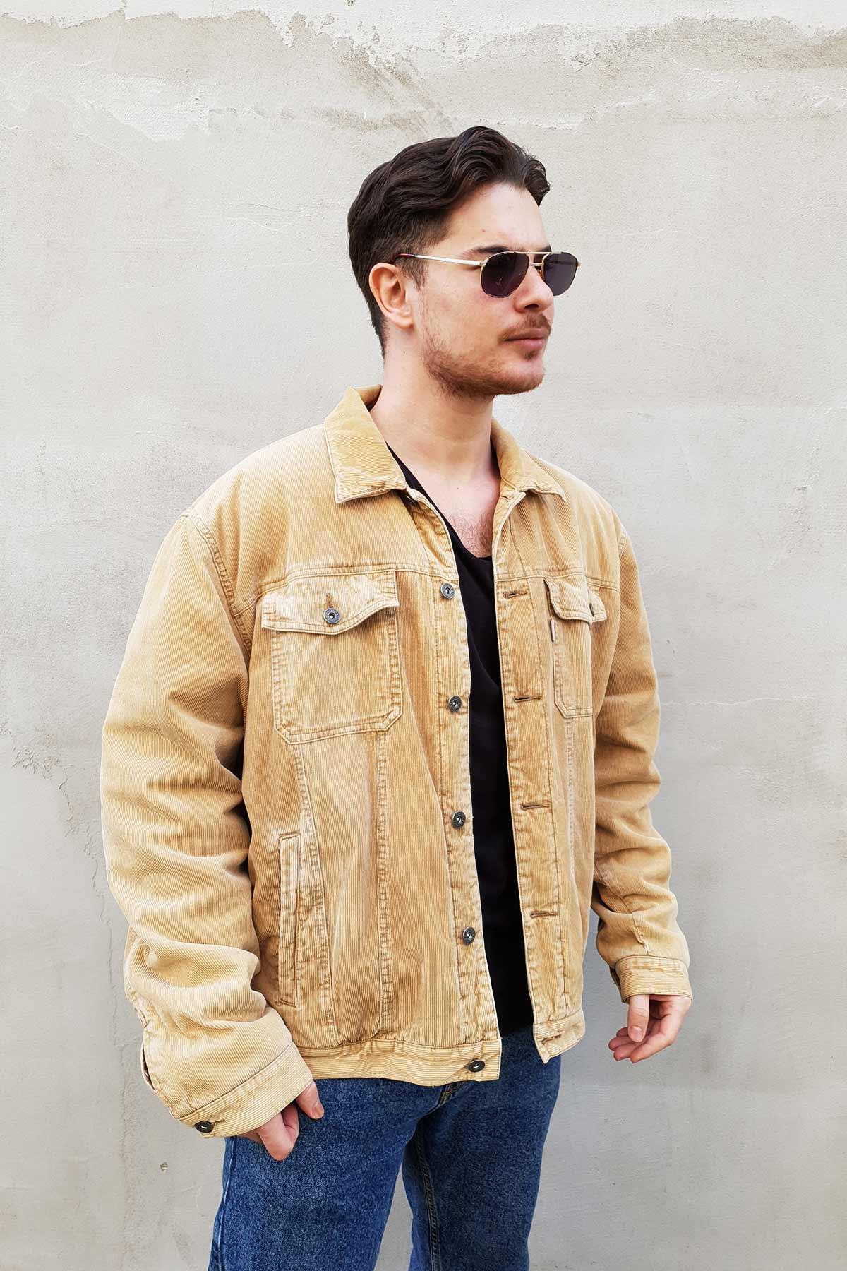 s.Oliver Vintage Fitilli Kadife Mont