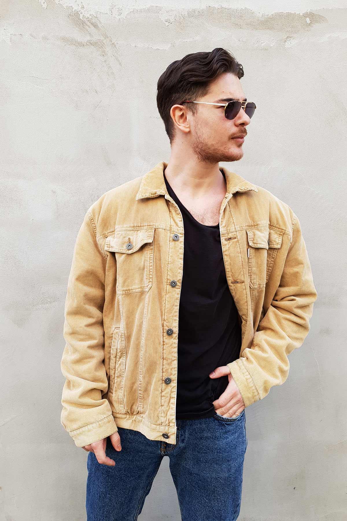 s.Oliver Vintage Fitilli Kadife Mont