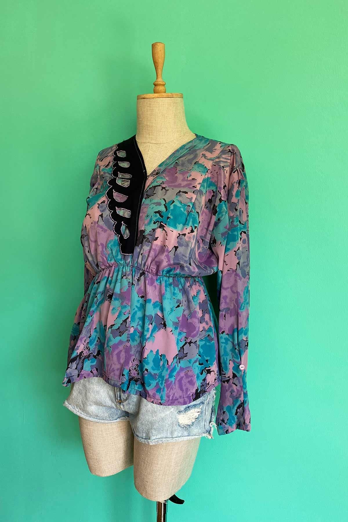 Vintage 60lar Bluz