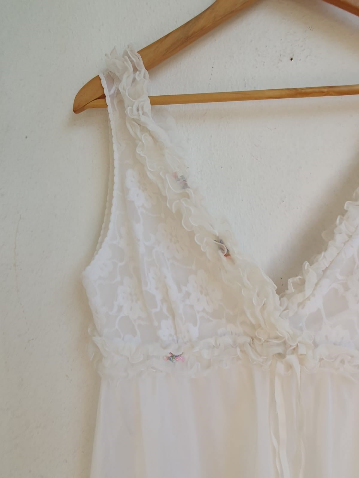 Vintage Beyaz Elbise 
