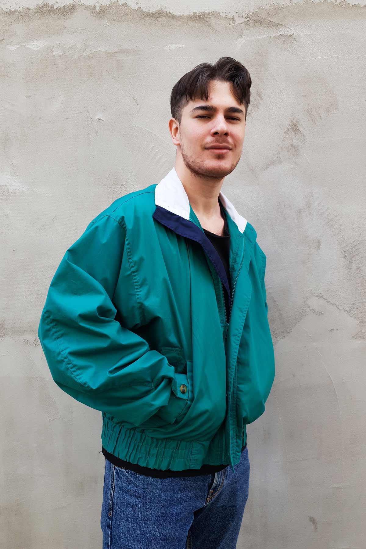 Vintage Bomber Yeşil Mont