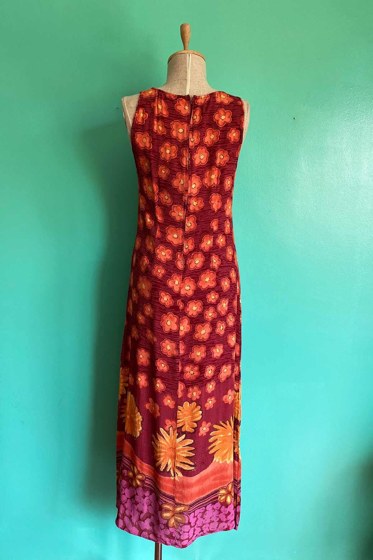 Vintage Çiçekli Yazlık Elbise
