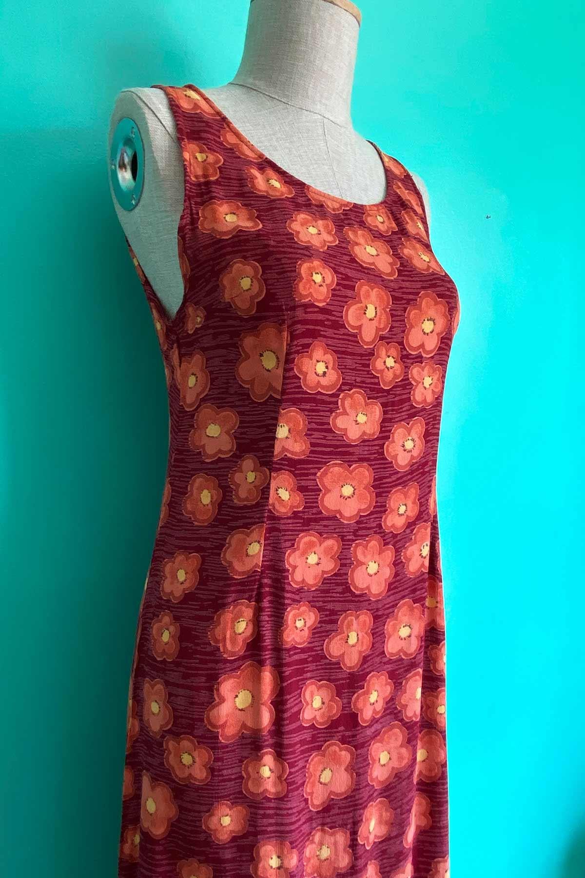 Vintage Çiçekli Yazlık Elbise