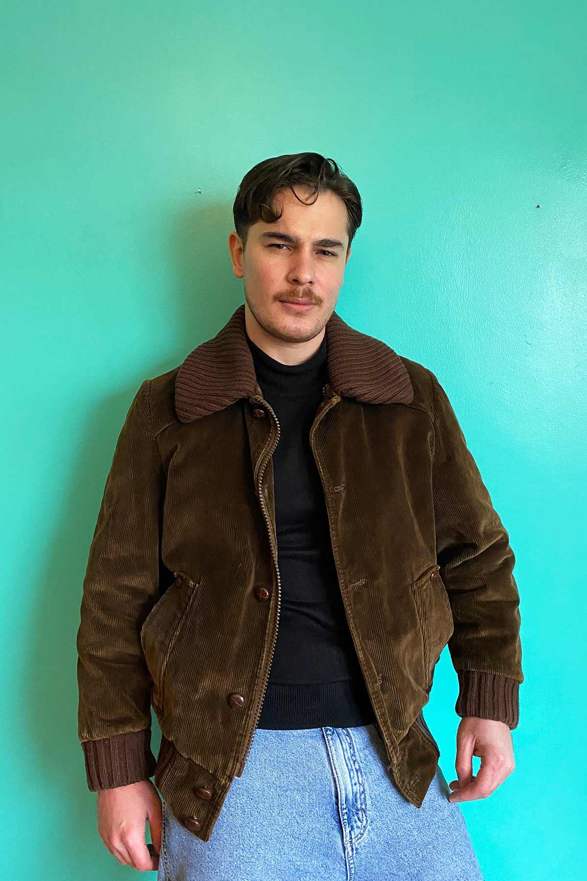 Vintage Fitilli Kadife Mont