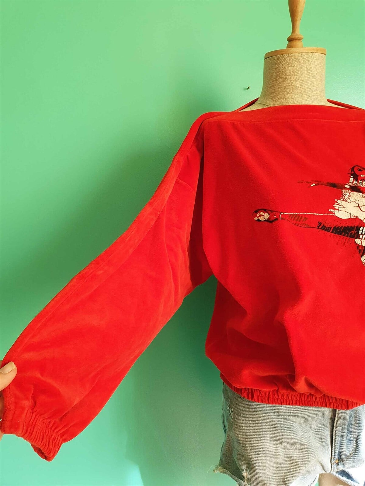 Vintage Kadife Sweatshirt