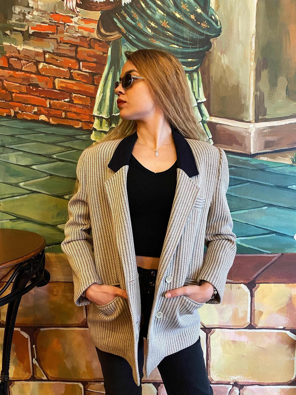 Vintage Kaşe Blazer