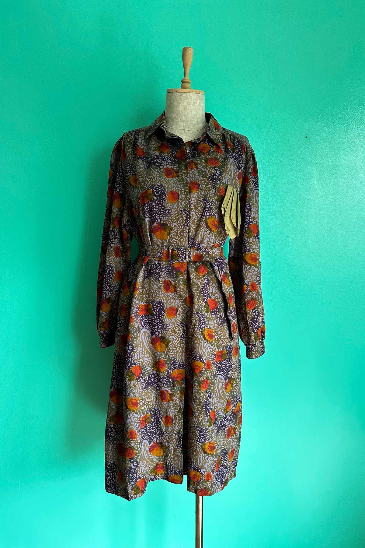Vintage Kemerli Elbise
