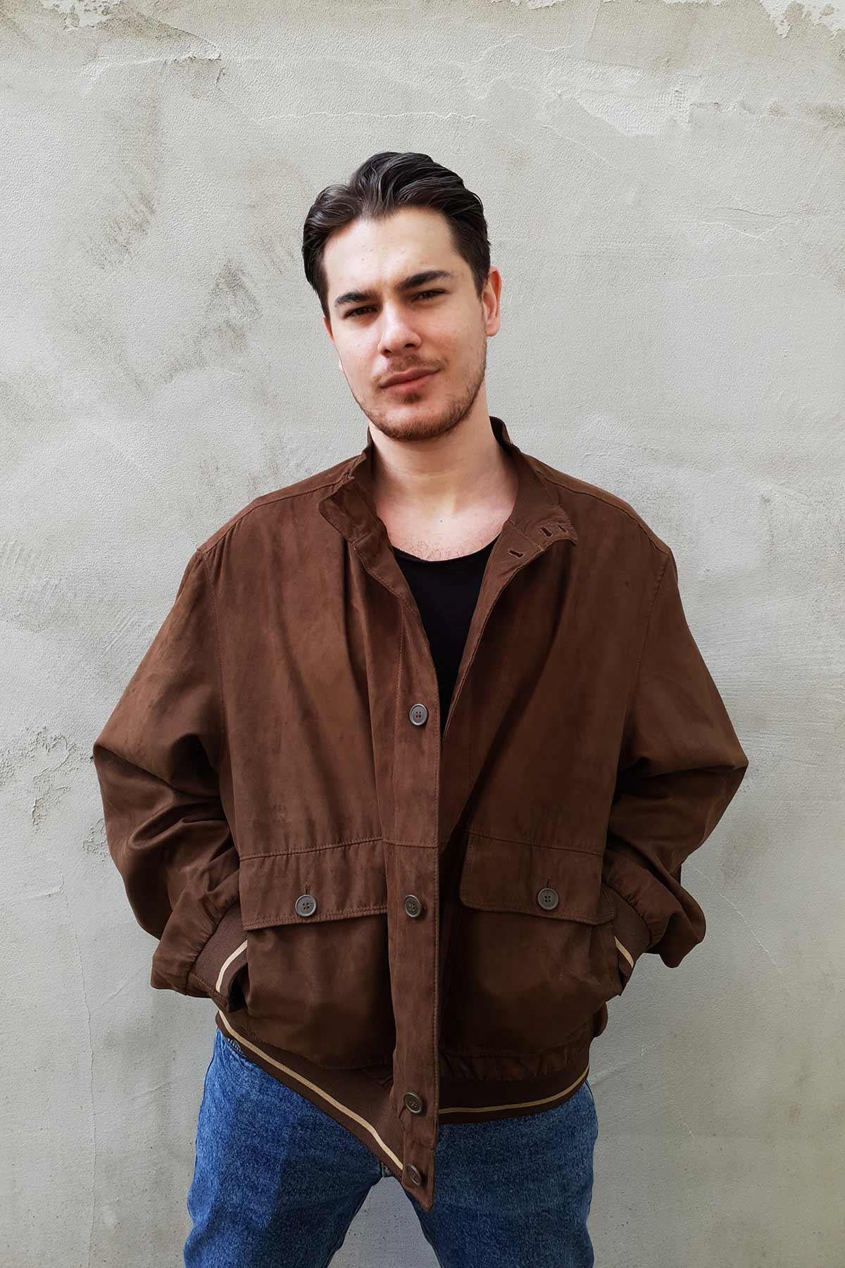 Vintage Mevsimlik Bomber Mont