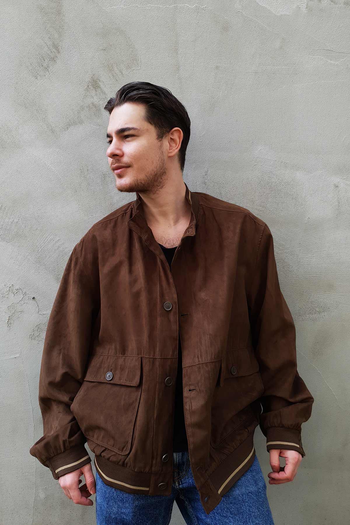 Vintage Mevsimlik Bomber Mont