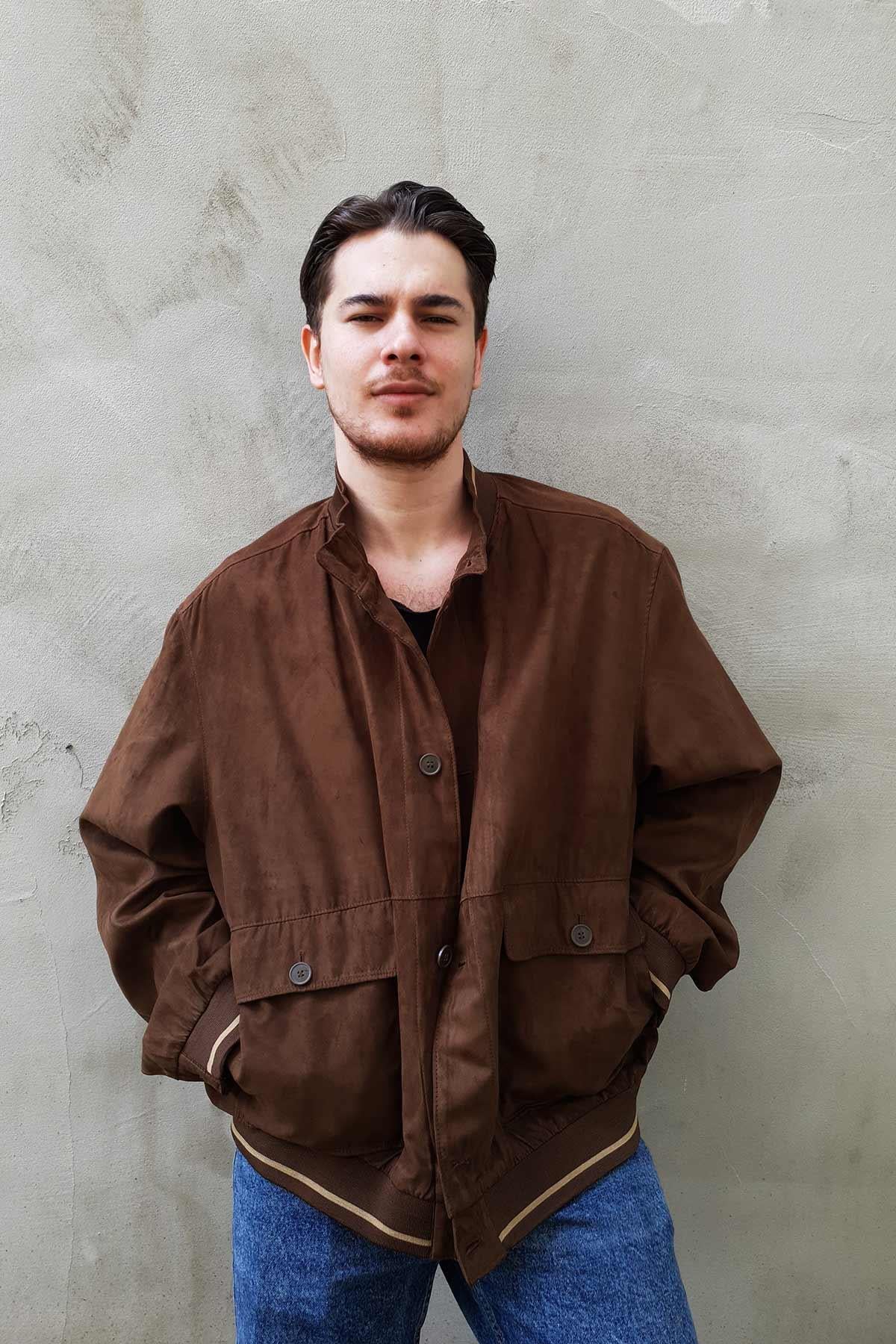 Vintage Mevsimlik Bomber Mont