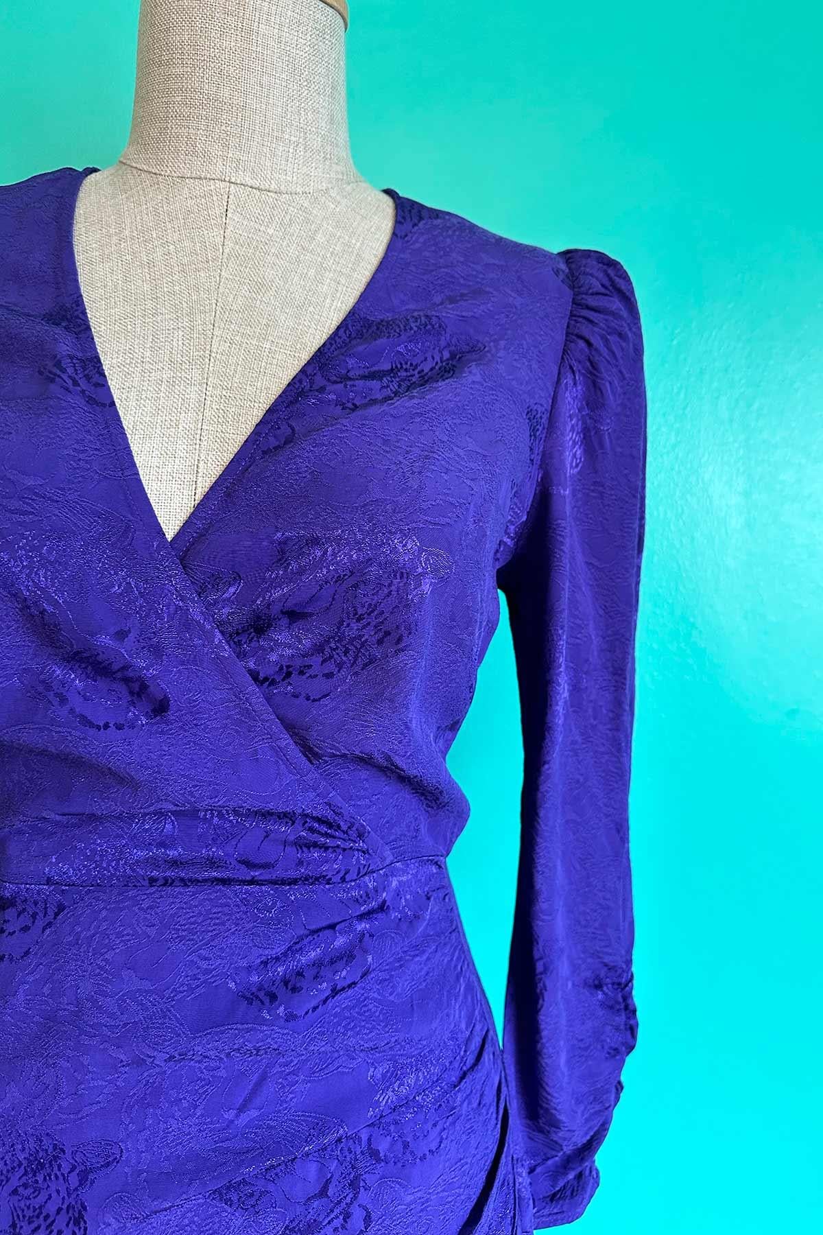 Vintage Mor Elbise