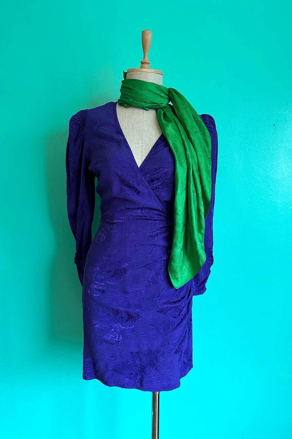 Vintage Mor Elbise