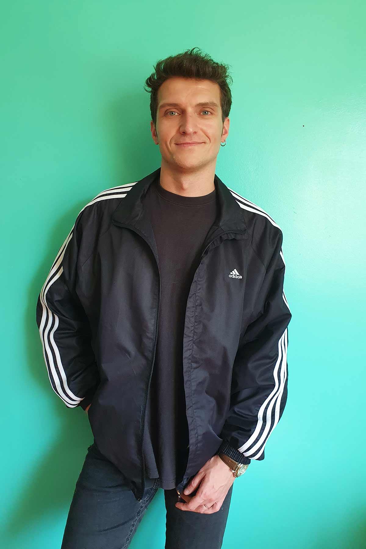 Vintage orj.Adidas Mevsimlik Siyah Mont