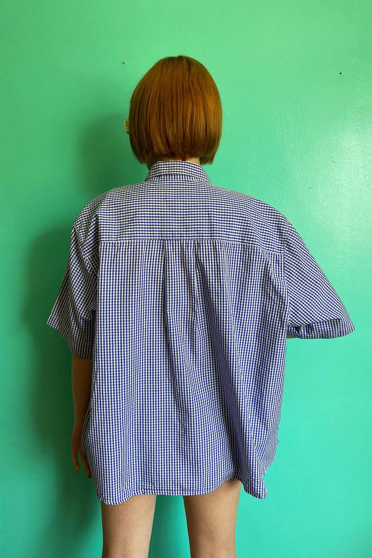 Vintage Pötikare Kalp Figürlü Cotton Gömlek