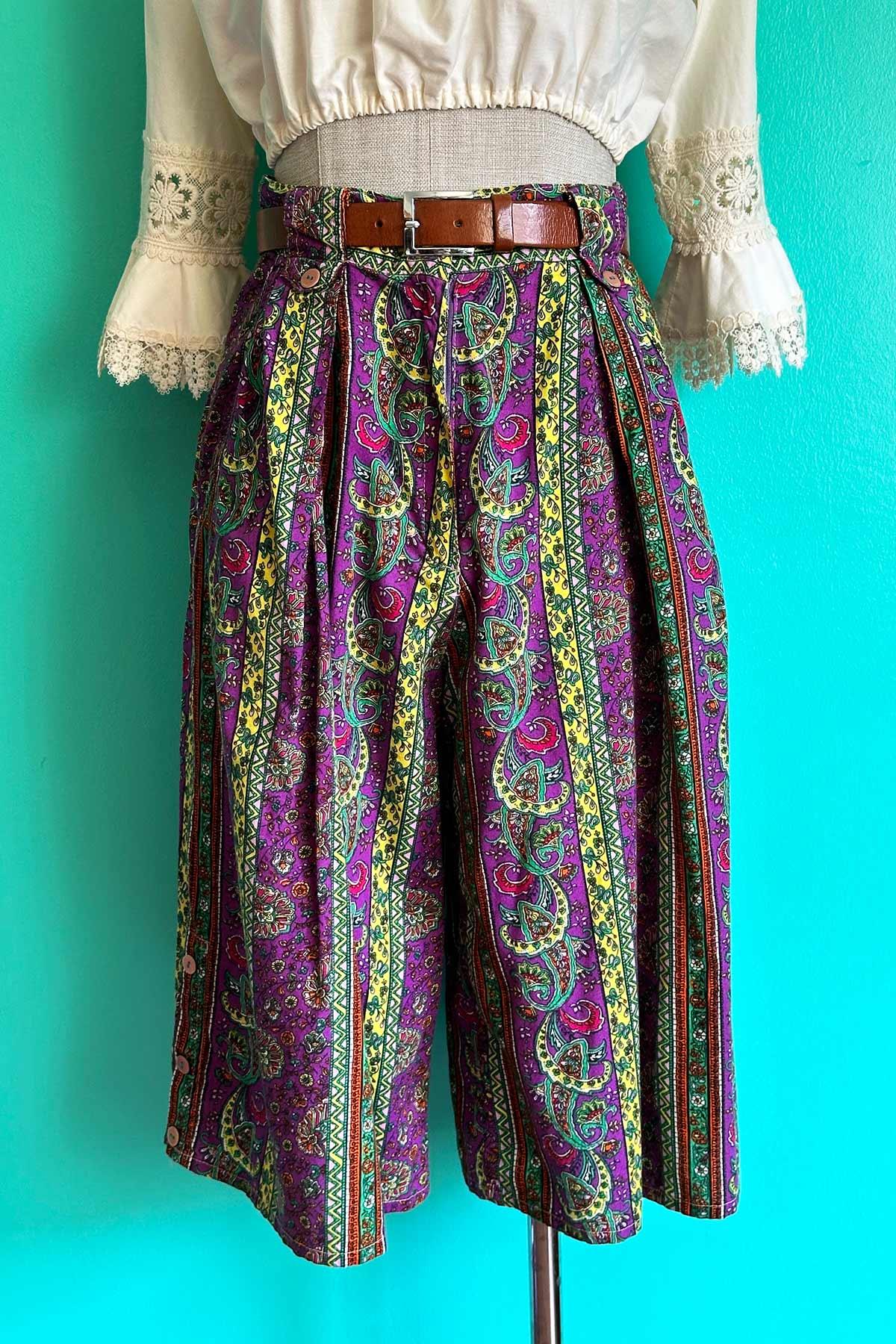 Vintage Renkli Şort